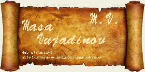 Maša Vujadinov vizit kartica